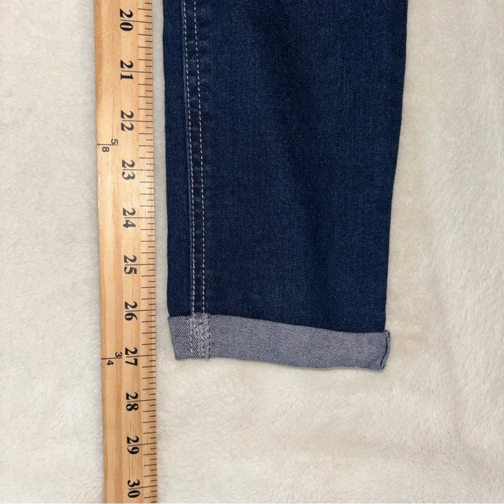 Justice Overalls Denim Sequin Embellished Cuffed Skinny‎ Jean Girls Size 16